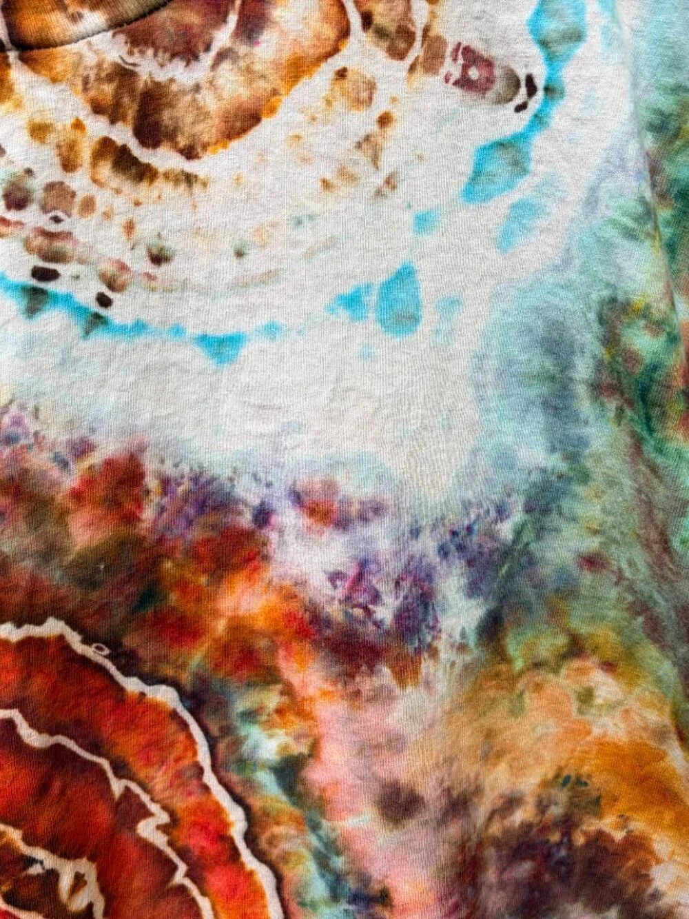 Handmade Geode tie dye t-shirt Ice dyed - Picture 3 of 8
